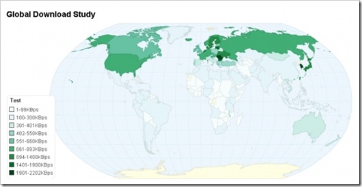 mapa globalne internet brzine onlinetrziste
